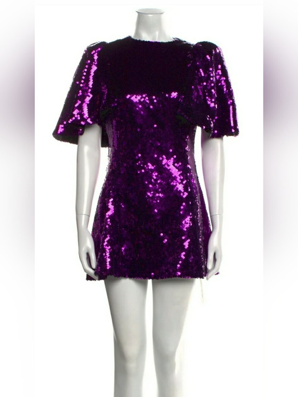 The Vampire's Wife Purple Sequin Mini Dress